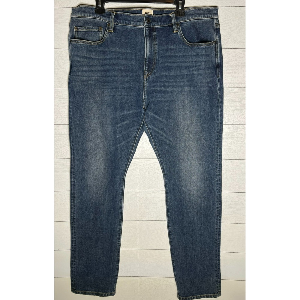 Flint and Tinder Mens 38x34 Slim Fit Blue Jeans Dark Wash
